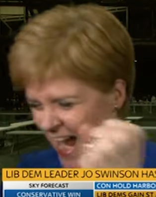 Sturgeon celebrating