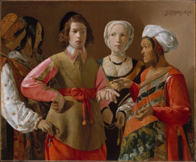 The Fortune Teller Painting by Georges de La Tour