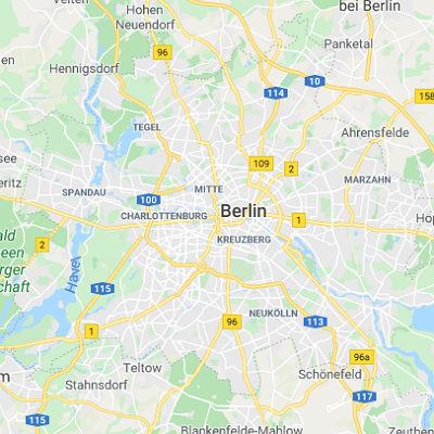 Google map of Berlin