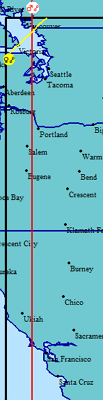 Mars line, Pacific North West