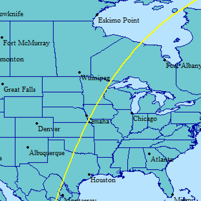 Summer Solstice 2020 map.